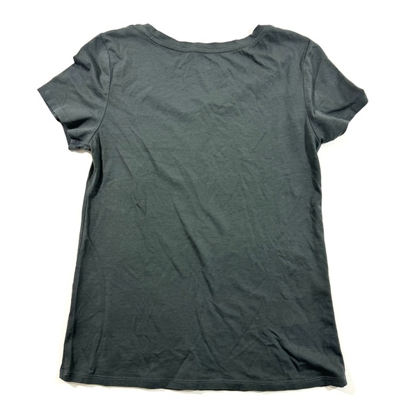 Quince Round Neck Basic Tee Shirt Grey Size Small - Picture 2 of 5